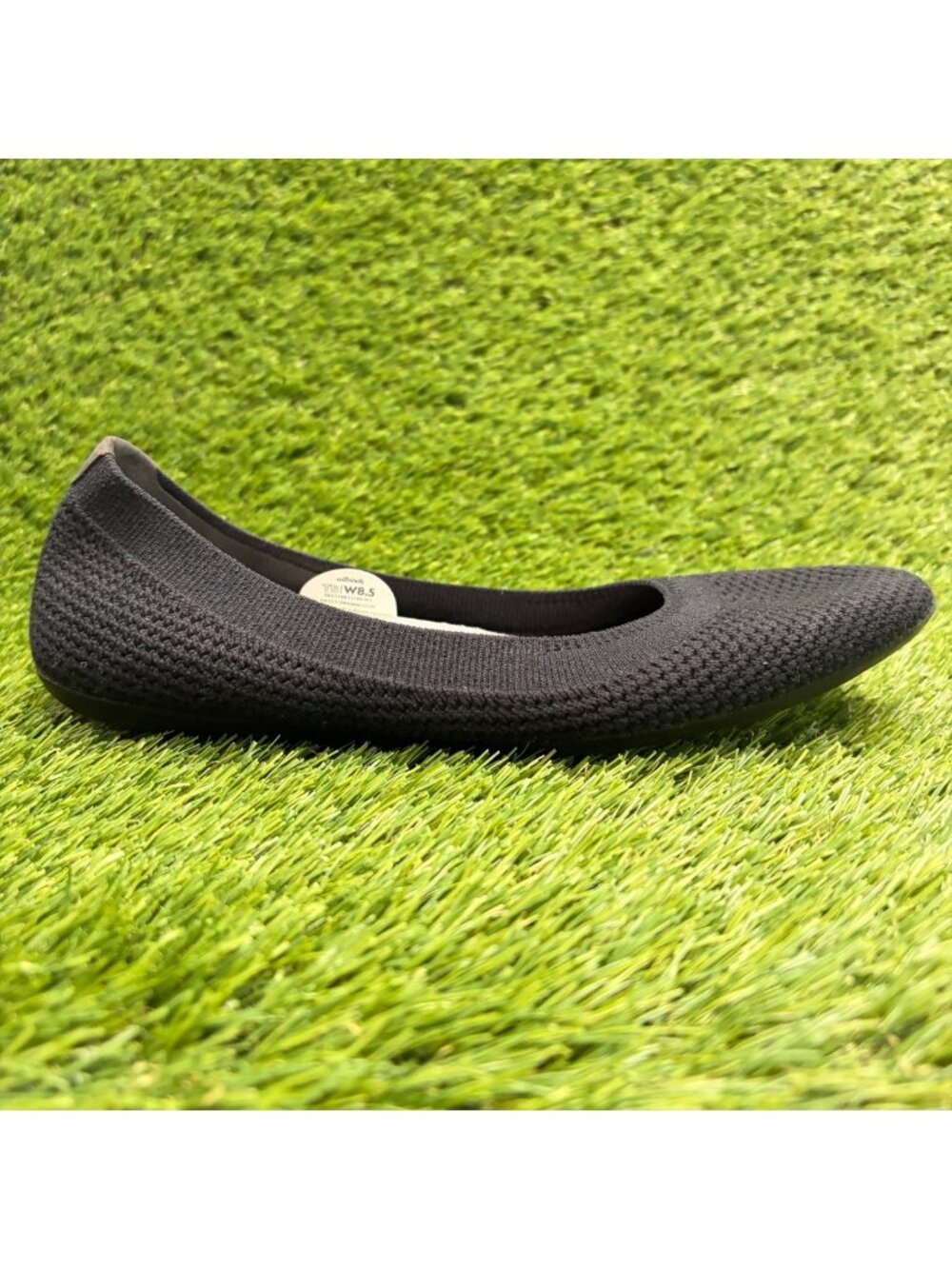 Allbirds Tree Breezer Womens Size 8.5 Black Casual Slip On Ballet Flats Shoes